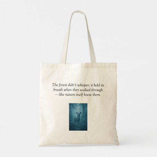 Whispers in the Rain: een op Twilight geïnspireerd Tote Bag (Achterkant)