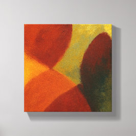 Whispers in the Web Square Color Block Canvas Afdruk