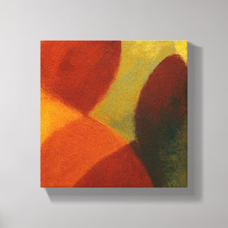 Whispers in the Web Square Color Block Canvas Afdruk