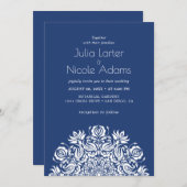 Whispers Lake Swan Lotus Flowers Mandala Wedding Kaart (Voorkant / Achterkant)