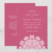 Whispers Lake Swan Lotus Flowers Mandala Wedding Kaart (Voorkant / Achterkant)