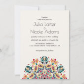 Whispers Lake Swan Lotus Flowers Mandala Wedding Kaart (Voorkant)