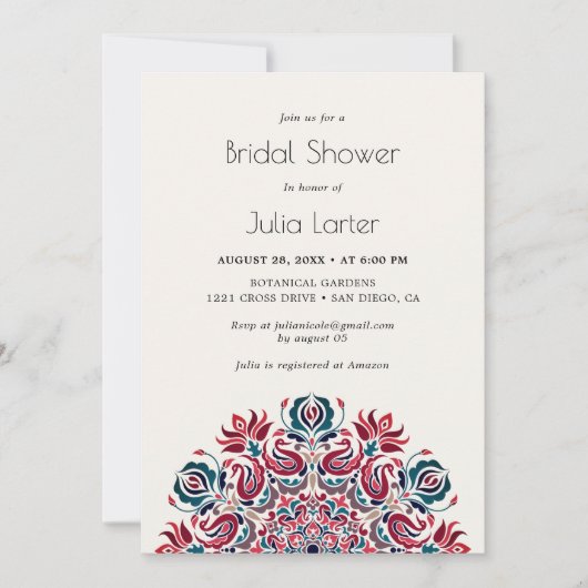 Whispers Lake Swan Lotus Mandala Vrijgezellenfeest Kaart (Voorkant)