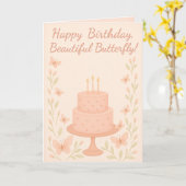 Whispers of a Butterfly - Verjaardag Kaart (Gele Bloem)