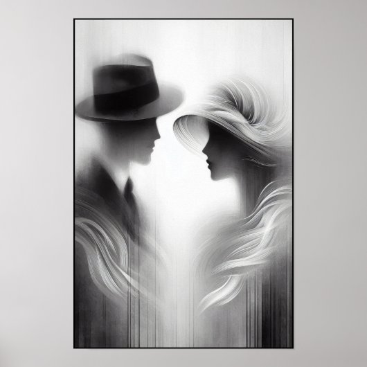 Whispers of a Forgotten Era Abstract Poster (Voorkant)