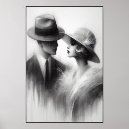 Whispers of a Forgotten Era Abstract Poster