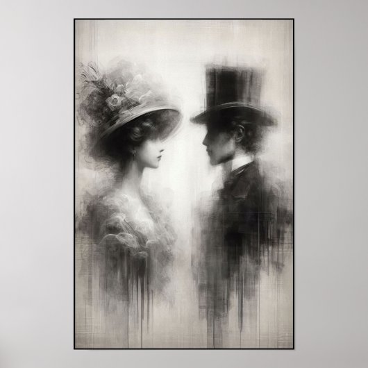 Whispers of a Forgotten Era Abstract Poster (Voorkant)