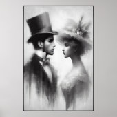 Whispers of a Forgotten Era Abstract Poster (Voorkant)