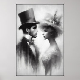 Whispers of a Forgotten Era Abstract Poster