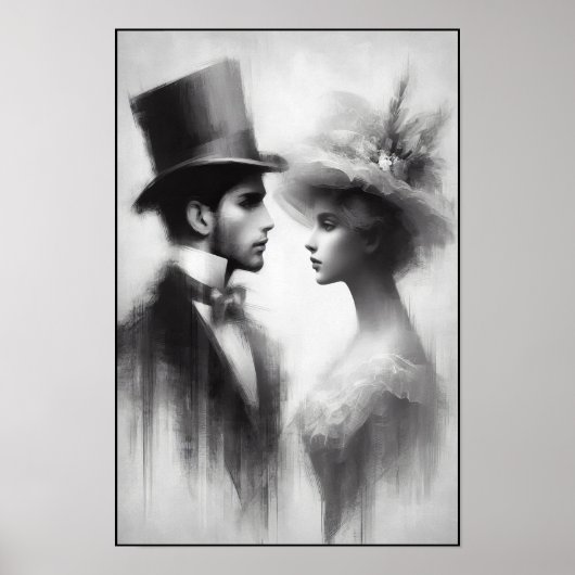 Whispers of a Forgotten Era Abstract Poster (Voorkant)