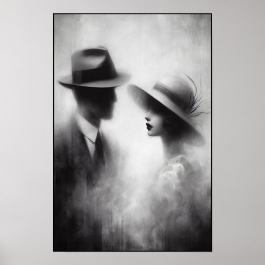 Whispers of a Forgotten Era Abstract Poster (Voorkant)