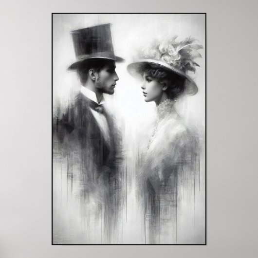 Whispers of a Forgotten Era Abstract Poster (Voorkant)