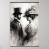 Whispers of a Forgotten Era Abstract Poster (Voorkant)