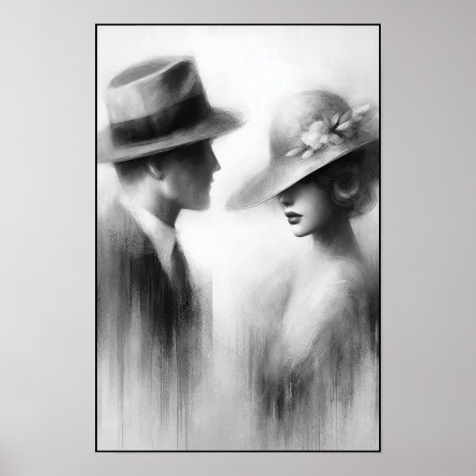 Whispers of a Forgotten Era Abstract Poster (Voorkant)