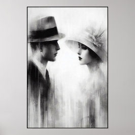 Whispers of a Forgotten Era Abstract Poster