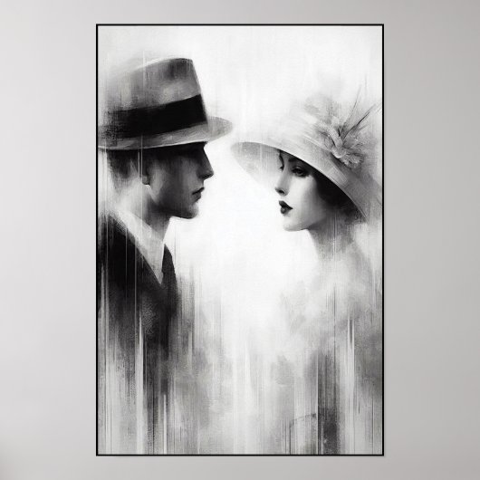 Whispers of a Forgotten Era Abstract Poster (Voorkant)