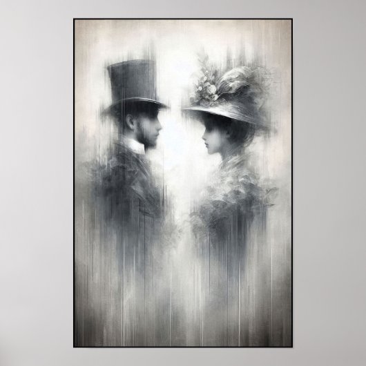 Whispers of a Forgotten Era Abstract Poster (Voorkant)