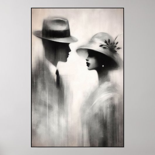 Whispers of a Forgotten Era Abstract Poster (Voorkant)