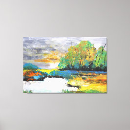 Whispers Of Autumn, Landscape Art,  Canvas Afdruk
