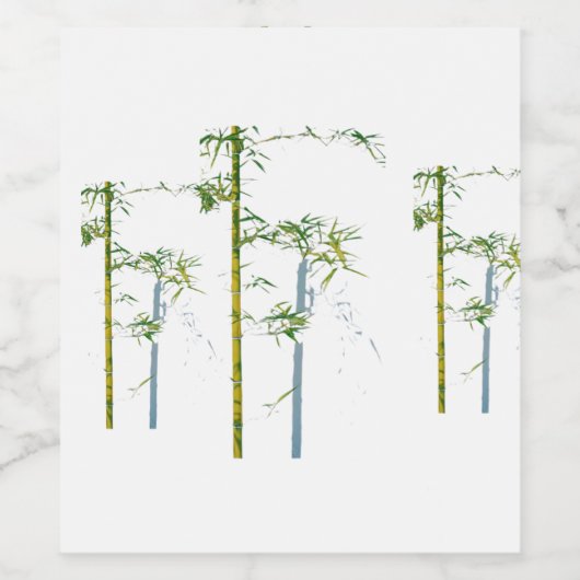 Whispers of Bamboo, Fractured Growth, Silent Stems Wijn Etiket (Enkel label)