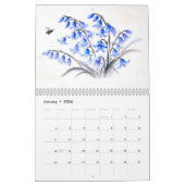 Whispers of Bloom Chinese Ink Flower Calendar 2026 Kalender (Jan 2026)