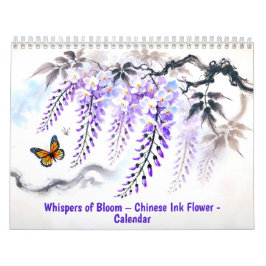 Whispers of Bloom Chinese Inkt Bloemkalender 2027 Kalender