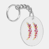 Whispers of Bloom Midnight Garden Petals in the Da Sleutelhanger (Voorkant Links)