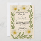 Whispers of Bloom Photo Wedding Invitation Kaart (Voorkant)