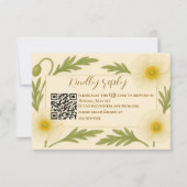 Whispers of Bloom QR Code RSVP Card (Voorkant)