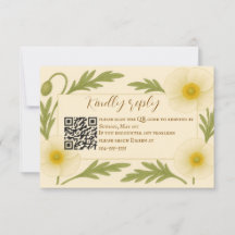 Whispers of Bloom QR-code RSVP-kaart