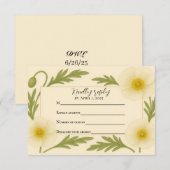 Whispers of Bloom RSVP-kaart RSVP Kaartje (Voorkant / Achterkant)