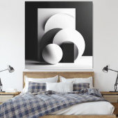Whispers of Circular Light Canvas Afdruk (Insitu (Slaapkamer))