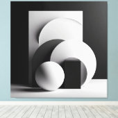 Whispers of Circular Light Canvas Afdruk (Insitu (Houten vloer))