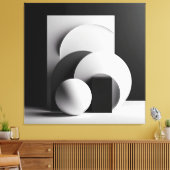 Whispers of Circular Light Canvas Afdruk (Insitu (Woonkamer))