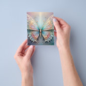 Whispers of Color: Pastel Fractal Butterfly Dream Flyer (Hand)