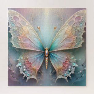 Whispers of Color: Pastel Fractal Butterfly Dream Legpuzzel