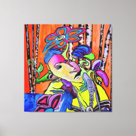 Whispers of Colors – Southwest Cubist Painting Canvas Afdruk