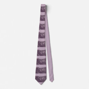 Whispers of Dawn: Lavendel Mist Silk Stropdas