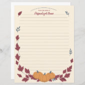 Whispers Of Fall Lined Paper Sheet (Voorkant / Achterkant)