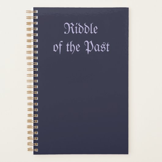 Whispers of Forgotten Shadows: Past’s Riddle  Planner (Voorkant)