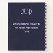 Whispers of Forgotten Shadows – Riddle of the Past Notitieboek (Achterkant)