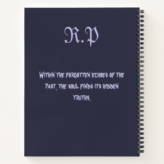 Whispers of Forgotten Shadows – Riddle of the Past Notitieboek (Achterkant)