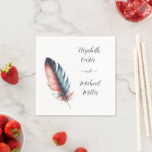 Whispers of Grace Feathered Elegance Minimalisme Servet (Insitu)