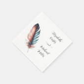 Whispers of Grace Feathered Elegance Minimalisme Servet (Hoek)