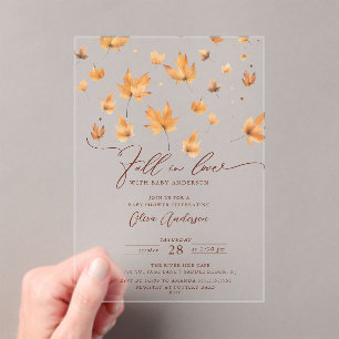 Whispers of Herfst Baby shower Uitnodiging