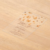 Whispers of Herfst Baby shower Uitnodiging (Laagn)