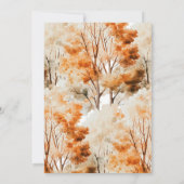 Whispers of Herfst Baby shower Uitnodiging (Achterkant)