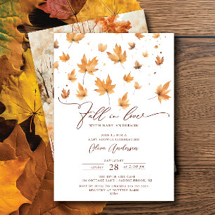 Whispers of Herfst Baby shower Uitnodiging