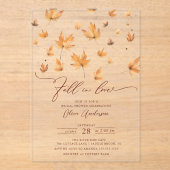 Whispers of Herfst Bridal Shower Invitation Acryl Uitnodigingen (Voorkant)