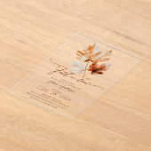 Whispers of Herfst Bridal Shower Invitation Acryl Uitnodigingen (Laagn)